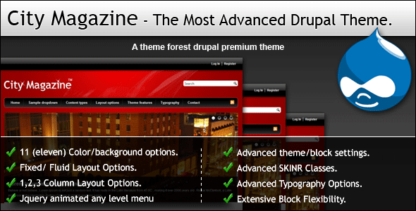 City Magazine - The Most Advanced Drupal Theme.