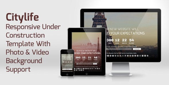 CityLife - Responsive Under Construction Template Specialty Page