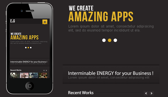 Class Mobile  PSD Theme Creative