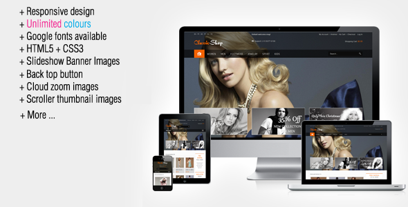 ClassicShop Responsive PrestaShop Theme