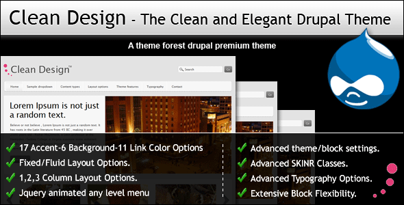 Clean Design - The Clean and Elegant Drupal Theme