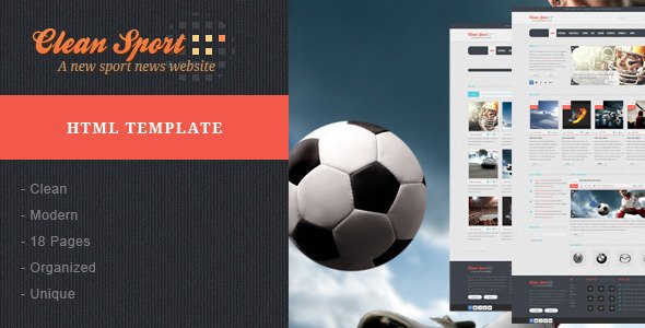 Clean Sport - Sport HTML Template Entertainment