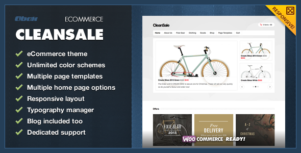 CleanSale - WordPress eCommerce Theme eCommerce
