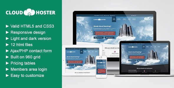 Cloud Hoster - Responsive Hosting Company Theme Template