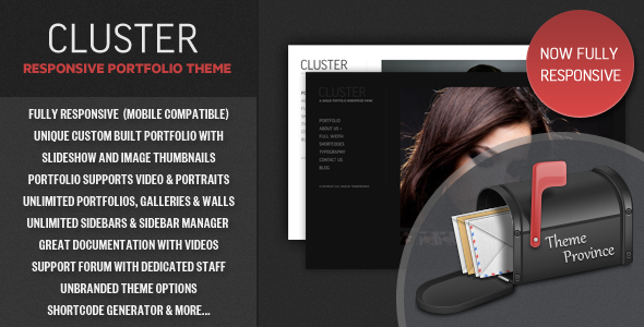 Cluster - A Responsive Portfolio WordPress Theme Creative