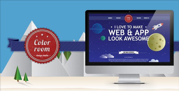 Color Room - Creative PSD Template Creative
