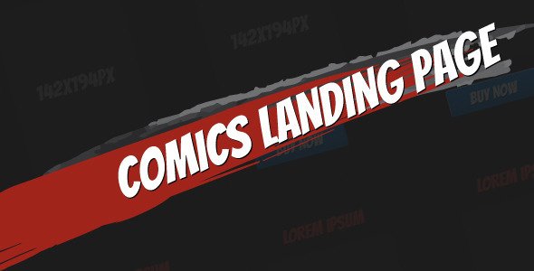Comics Landing Page