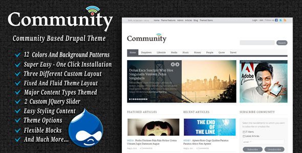 Community Drupal Blog/Magazine