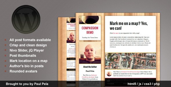 Compassion - Tumblog WordPress Theme Blog/Magazine