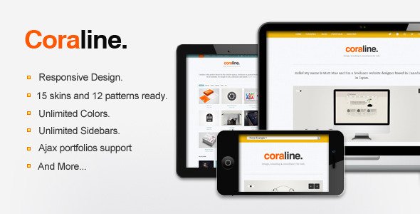 Coraline Ajax And Responsive WordPress Theme Creative