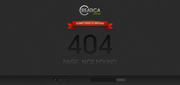 Creatica - error page Template Specialty Page