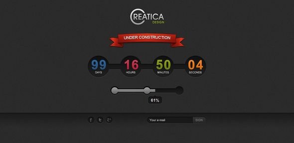 Creatica - coming soon page Template Specialty Page