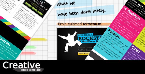 Creative email template