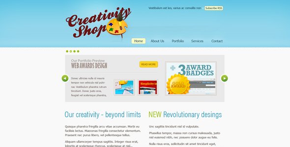 Creativity Web Site Creative PSDTemplates