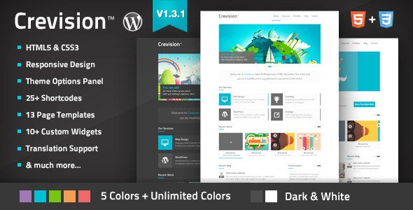Crevision - Responsive WordPress Theme Creative