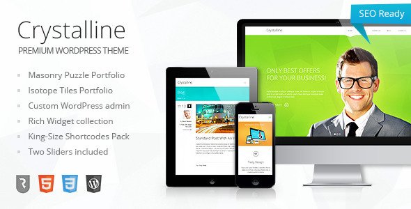 Crystalline - Ultimate Business WordPress Theme Corporate