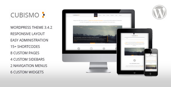 Cubismo - Minimal Responsive Wordpress Theme Creative