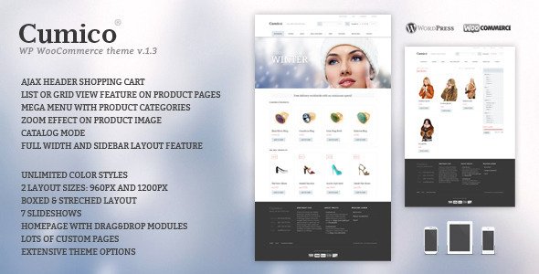 Cumico WP eCommerce theme WordPress eCommerce