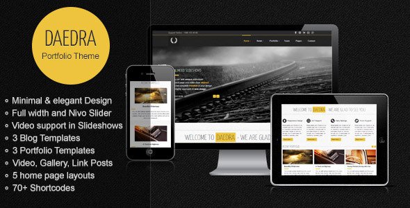 Daedra - Responsive Portfolio Wordpress Theme Corporate