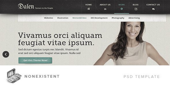 Dalen - Creative PSD Template Creative