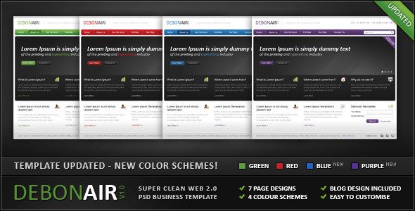 Debonair - Super Clean Web 2.0 Business Template