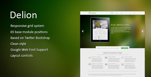 Delion - Responsive Joomla Template Corporate