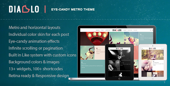 Diablo - Eye-candy Minimal Responsive WP Theme WordPress