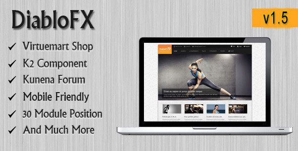 DiabloFX – Multipurpose Joomla Template