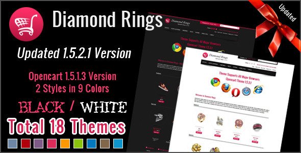 Diamond Rings OpenCart Theme