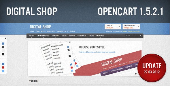 Digital Shop OpenCart Technology