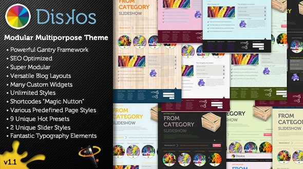 Diskos - Modular Multipurpose WordPress Theme Creative