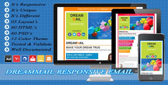 DreamMail - Responsive Email Template