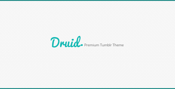 Druid A Premium Tumblr Theme Tumblr Blogging