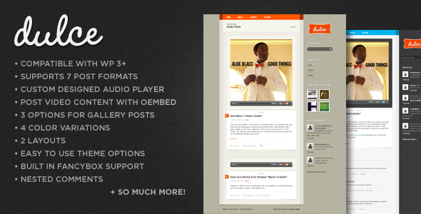 Dulce – A Tumblr Style WordPress Theme Blog/Magazine