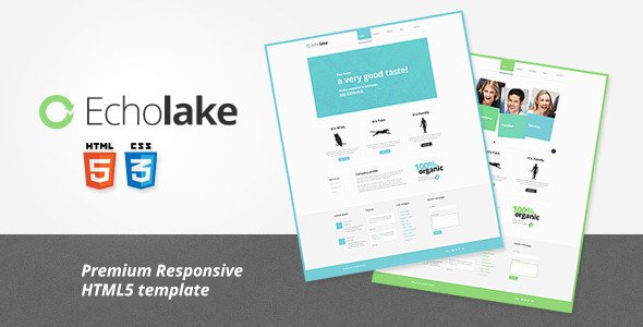 Echolake - Premium Responsive HTML5 Template Corporate