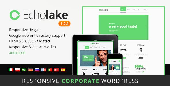 Echolake - Premium Wordpress Theme Corporate