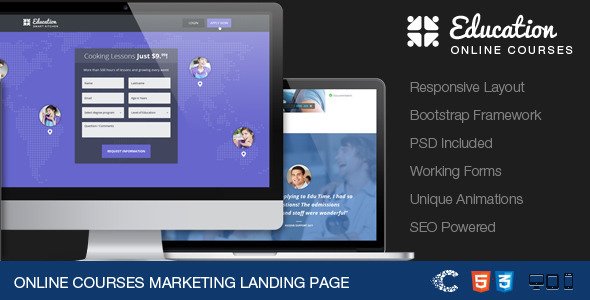 EduTime - Online Courses & Education Landing LandingPages