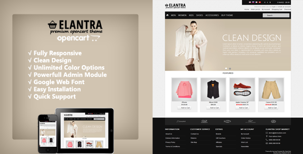 Elantra - Premium Responsive OpenCart Theme