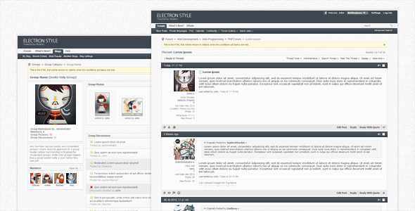Electron - vBulletin Forum Skin Forums vBulletin