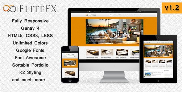 EliteFX - Fully Responsive Joomla Template Corporate