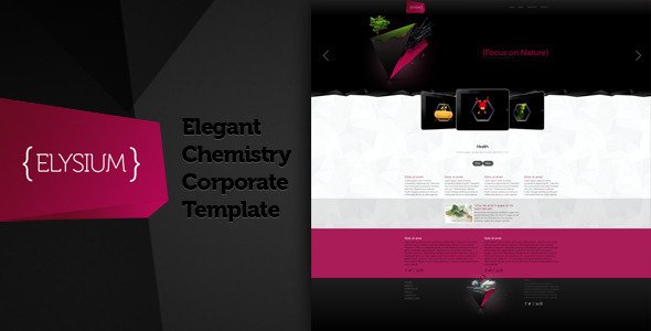 Elysium -Elegant Chemistry Corporate Theme Template Corporate