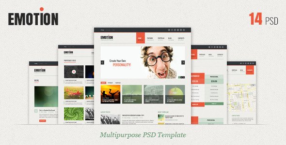 Emotion - PSD Template Creative
