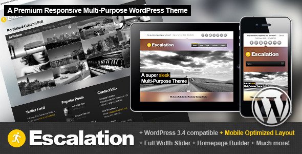 Escalation Responsive Allround Wordpress Theme Corporate