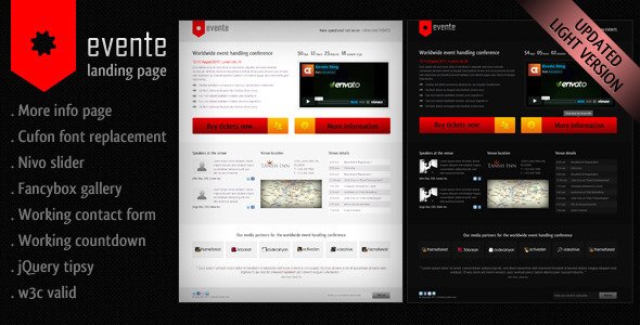 Evente Landing Page LandingPages Landing Page