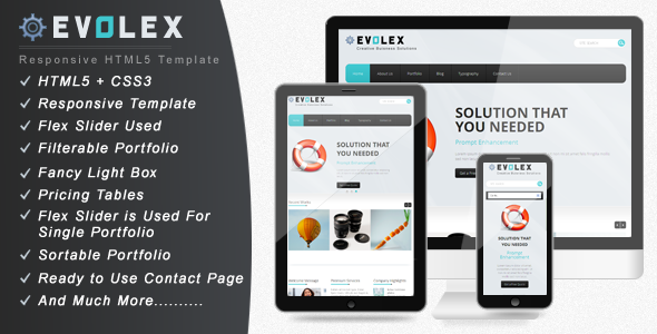 Evolex - Responsive Business Website Template Corporate
