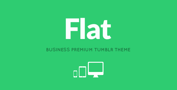 FLAT - Responsive Business Tumblr Theme Tumblr Blogging