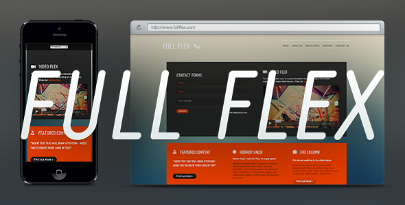 FULL FLEX - Fully Responsive HTML5 Landing Page