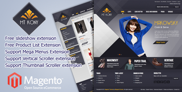 Fashion magento theme MT Kony