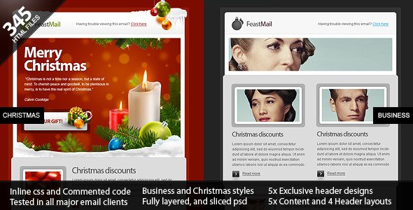 FeastMail - Christmas and Corporate Email Template EmailTemplates