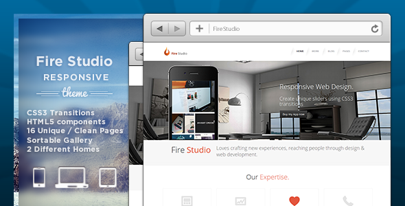 Fire Studio Responsive WD Template Creative